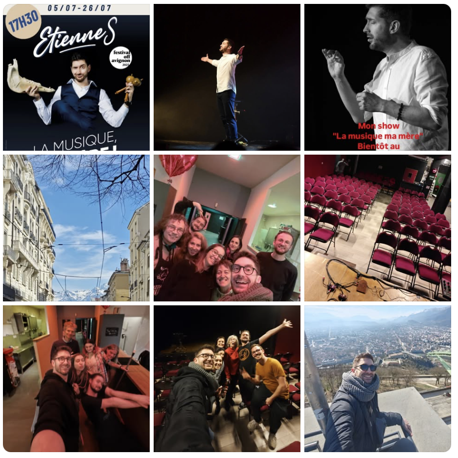 Étienne S. est musicien, comédien et humoriste,