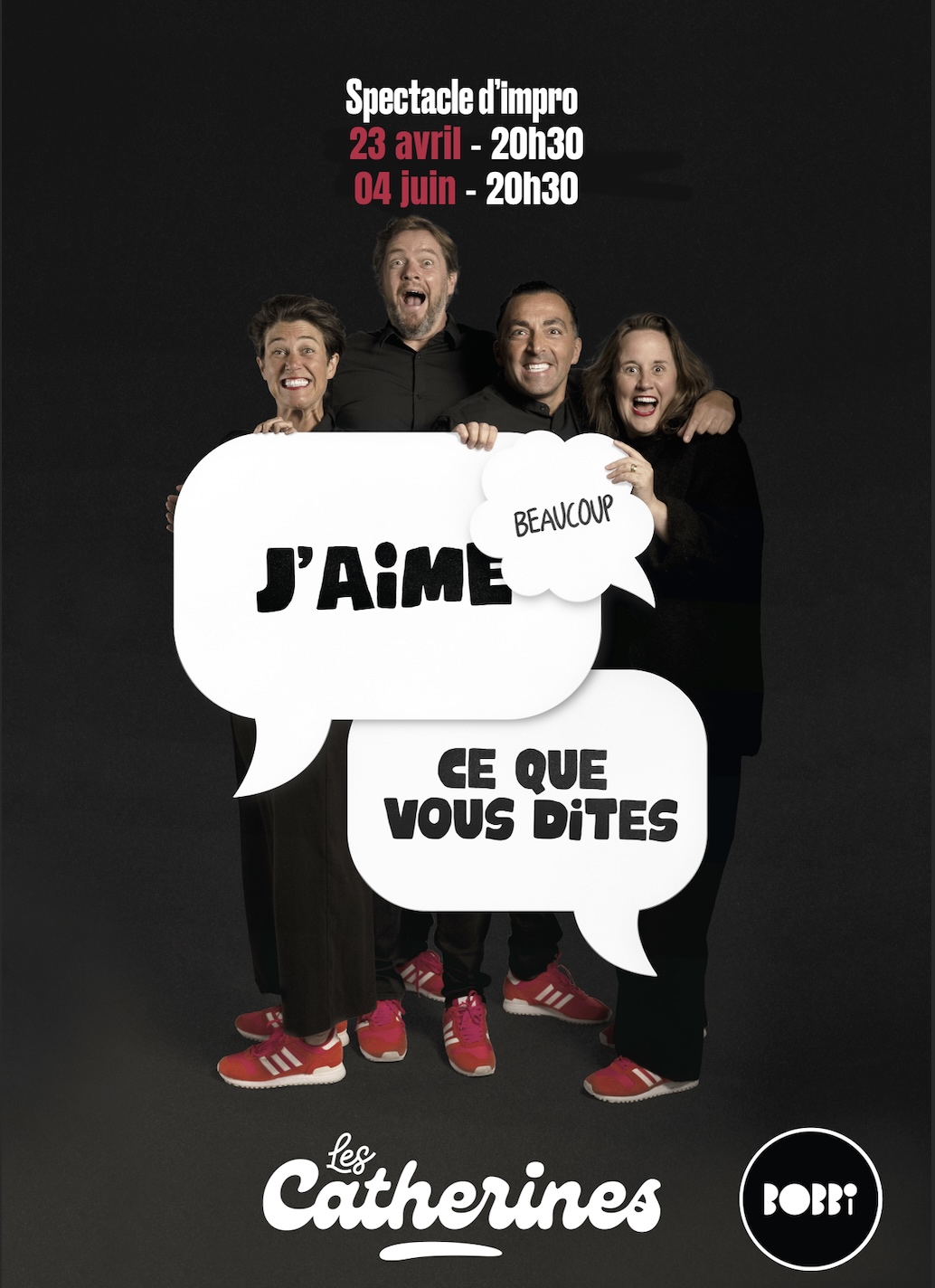 "J'aime beaucoup ce que vous dites"  avec LES CATHERINES